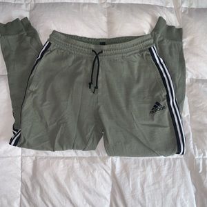 green adidas joggers!